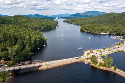 Drone photo of long lake