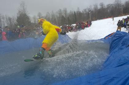 Pondskimming in a Chicken Suit