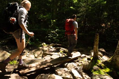 This network of trails in the Sargent Pond area means abundant hiking choices.