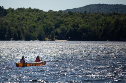 Paddling on Long Lake