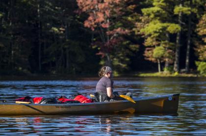 Fifth Lake is a quiet interlude in the Fulton Chain&#44; connecting with Fourth Lake.