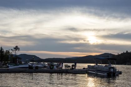 A wonderful day on the water at Fourth Lake.