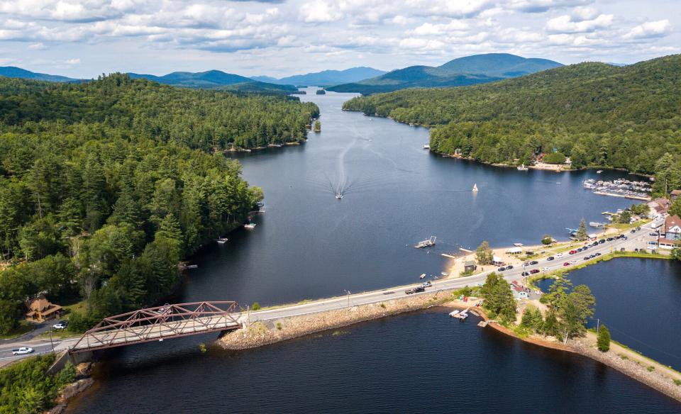 Drone photo of long lake