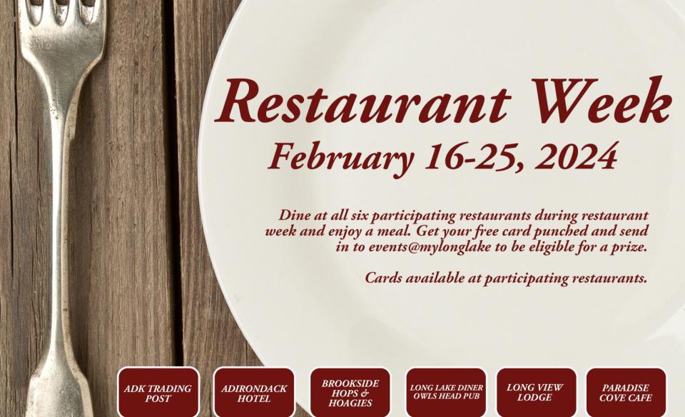 Event poster restaurant week