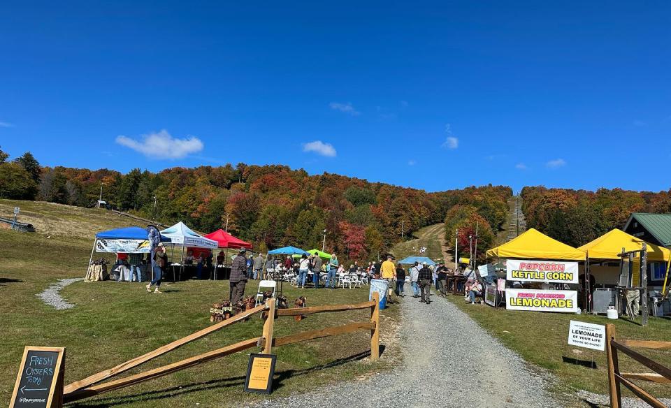 The fiels filled with vender tents at last year's Oaktoberfest