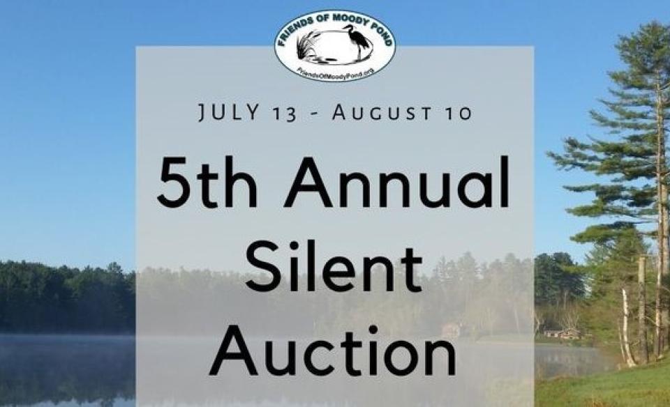 Flier for Friends of Moody Pond Silent Auction