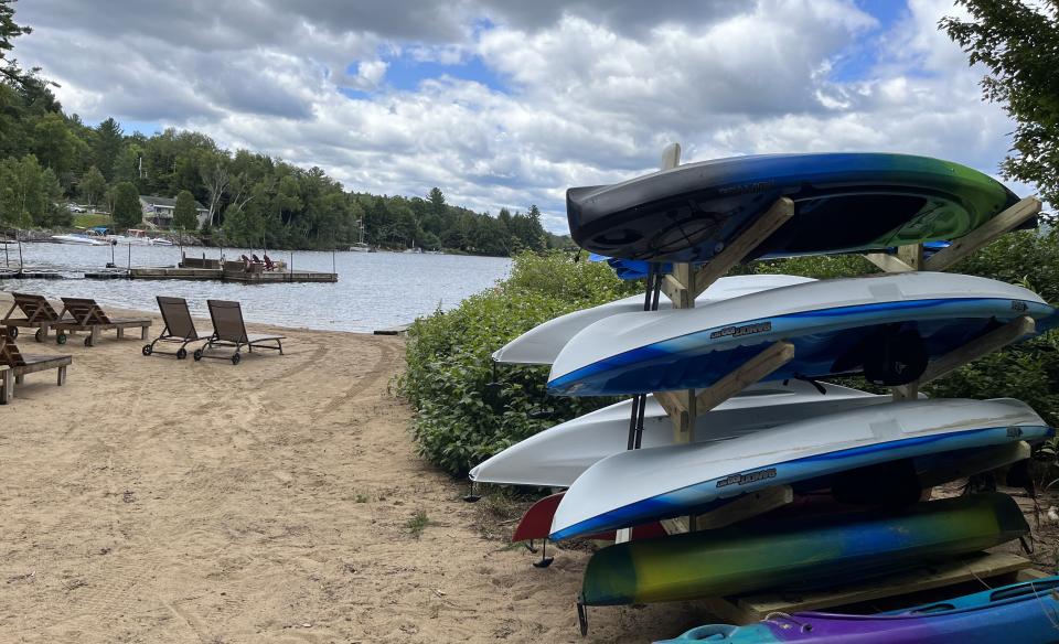 boats on the beach